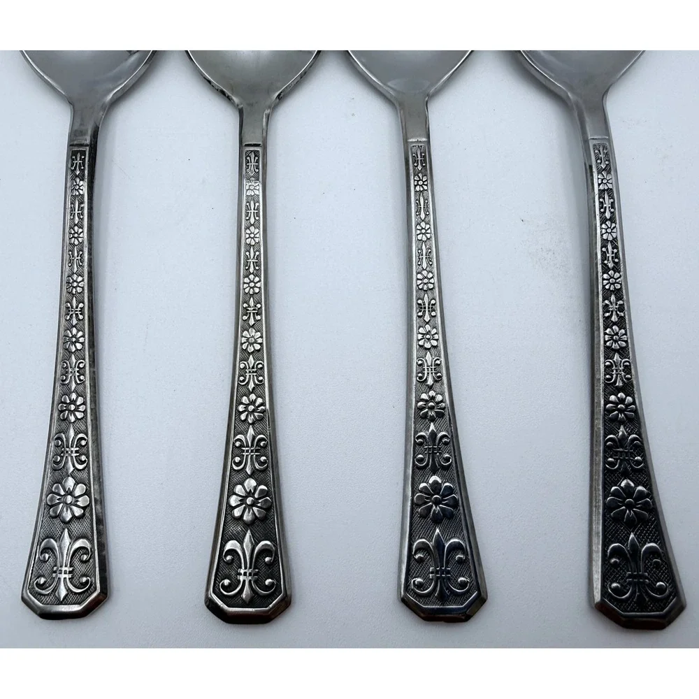 4 Vintage Interpur Florenz Fleur de Lis 6